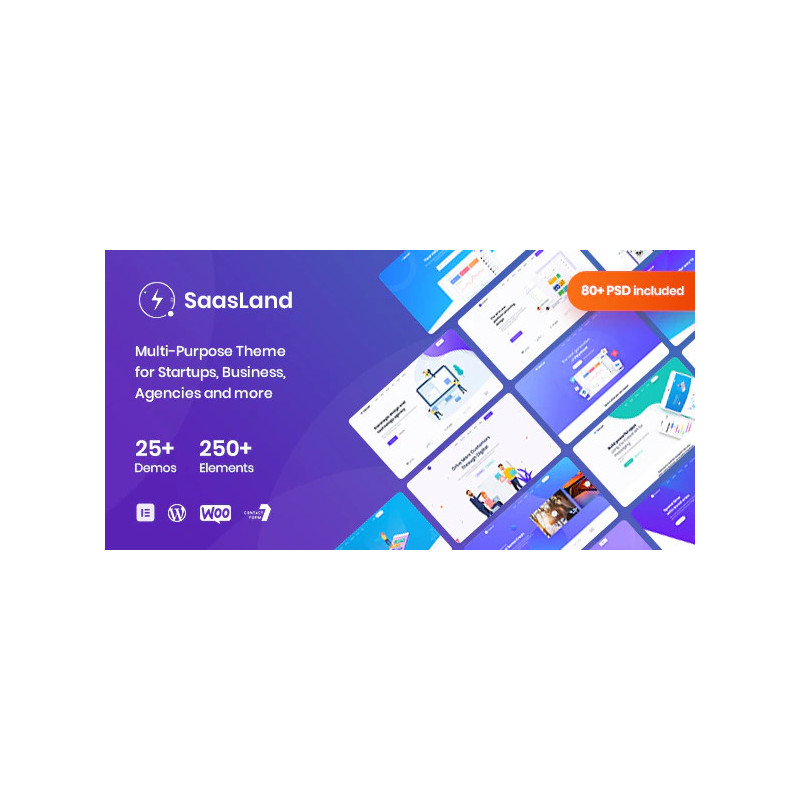 Saasland - Thème WordPress polyvalent pour les startups Saas 3.6.8