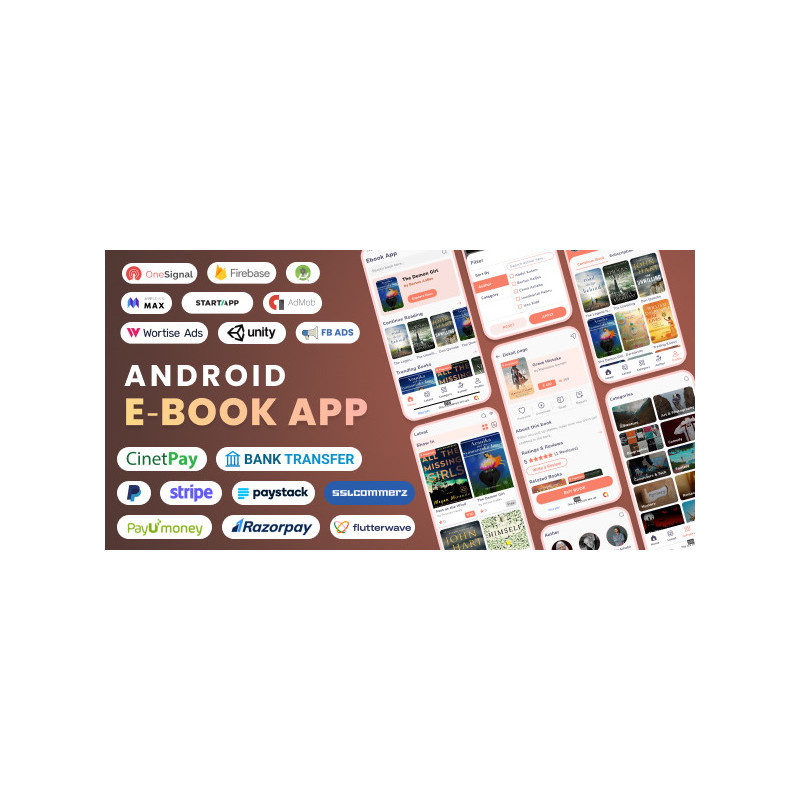 Application de livres électroniques Android (activé)